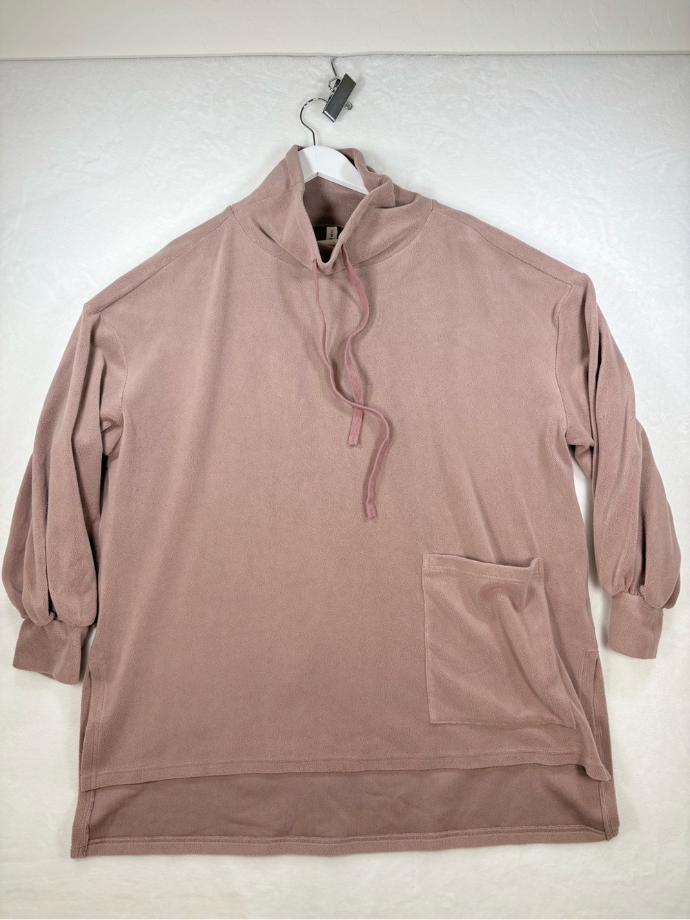 Nap Loungewear Plush Set Dusty Rose Pullover Pants Small